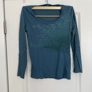 Miss Sixty M60 long sleeve top tree print in color ocean